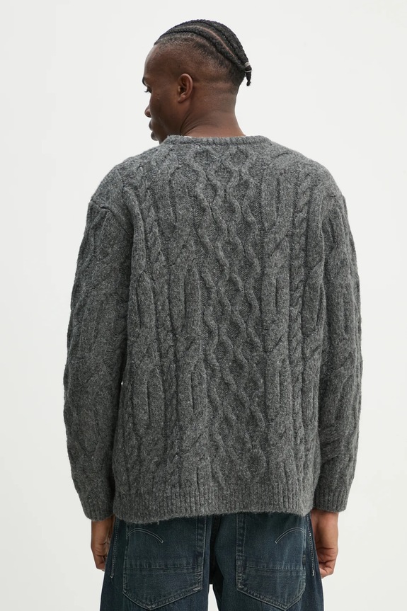 Oblečení Svetr z vlněné směsi Levi's A0708 šedá