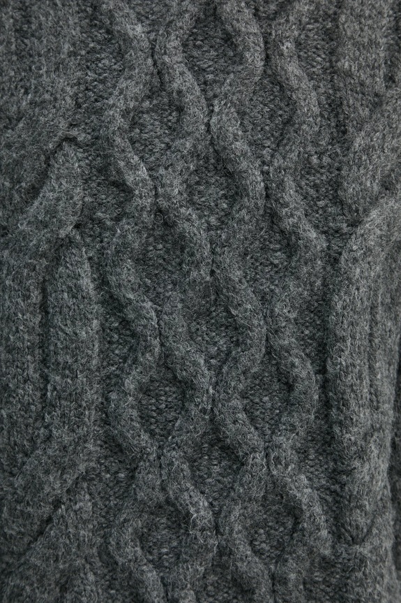 Svetr z vlněné směsi Levi's A0708 šedá