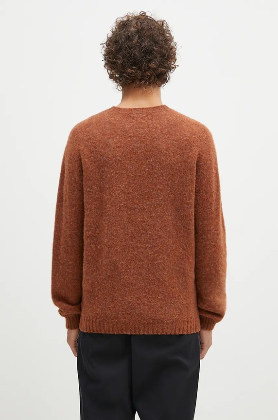 Oblečenie Vlnený sveter Norse Projects Birnir Brushed Lambswool N45.0520.4001 hnedá