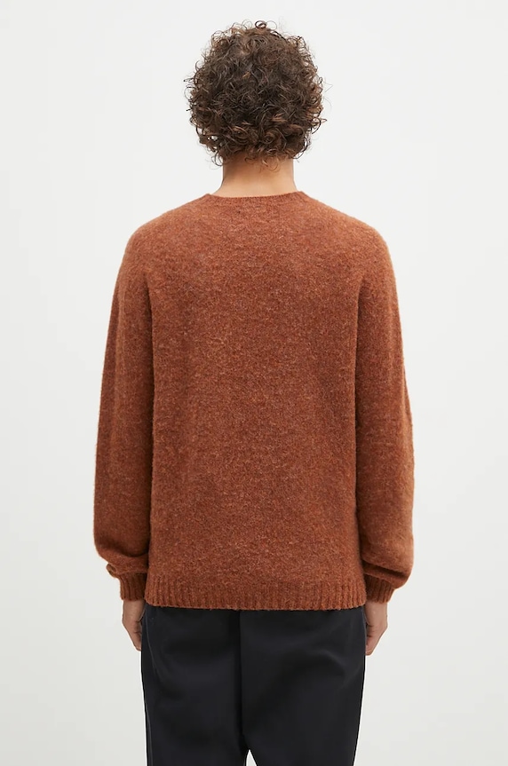 Oblečenie Vlnený sveter Norse Projects Birnir Brushed Lambswool N45.0520.4001 hnedá