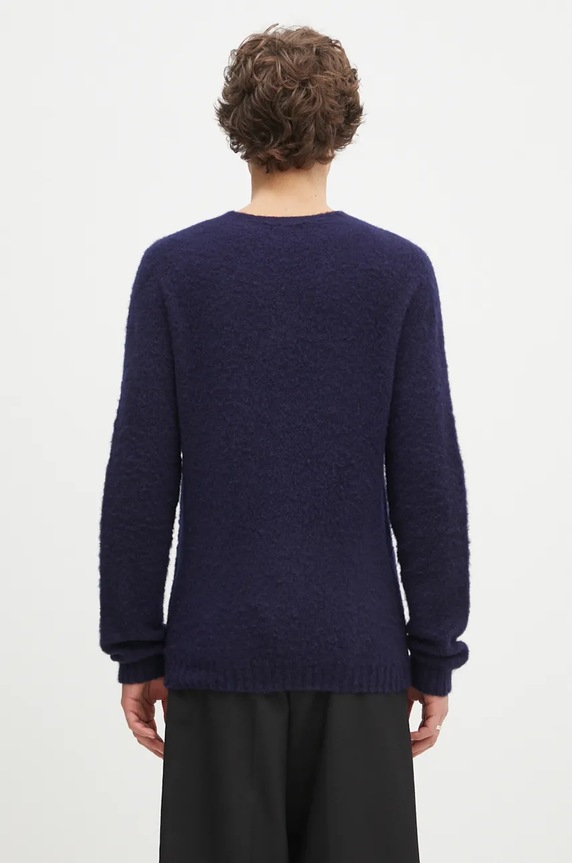 Odjeća Vuneni pulover Norse Projects Birnir Brushed Lambswool N45.0520.7004 mornarsko plava