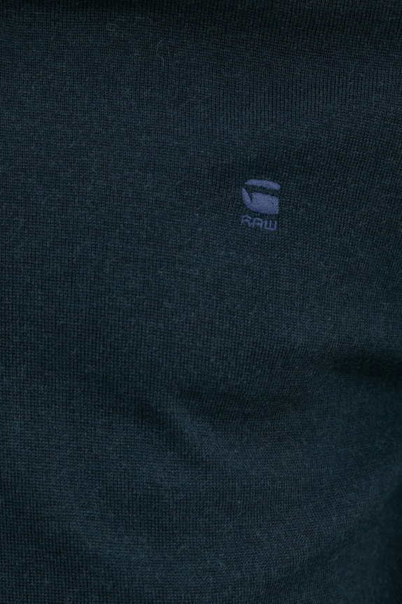 G-Star sweter wełniany D25177.D847 granatowy
