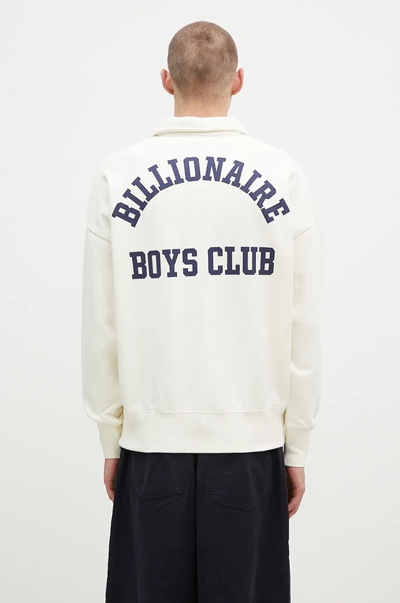 Oblečení Bavlněná mikina Billionaire Boys Club College Quarter Zip B24343 béžová