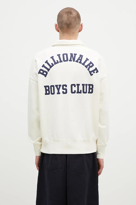 Oblečení Bavlněná mikina Billionaire Boys Club College Quarter Zip B24343 béžová