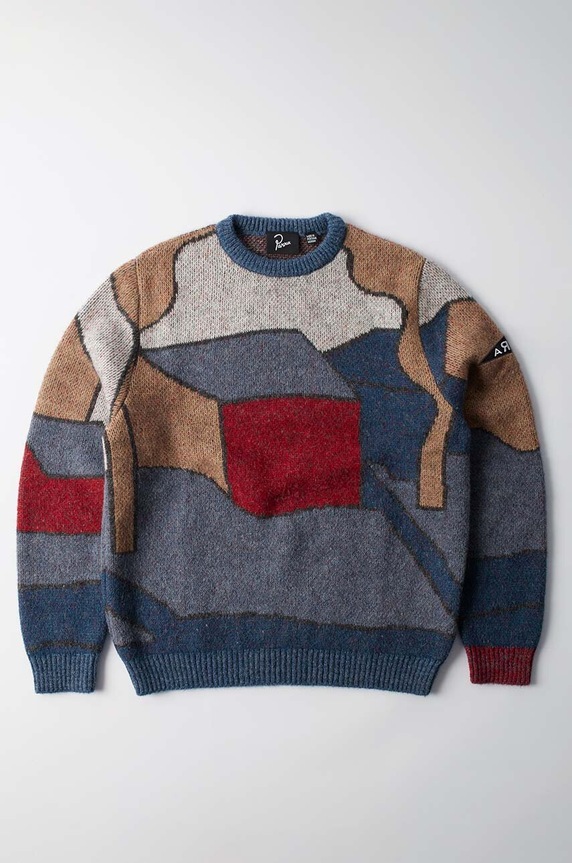 by Parra jumper Your Street Knitted Pullover chunky blue 52332.