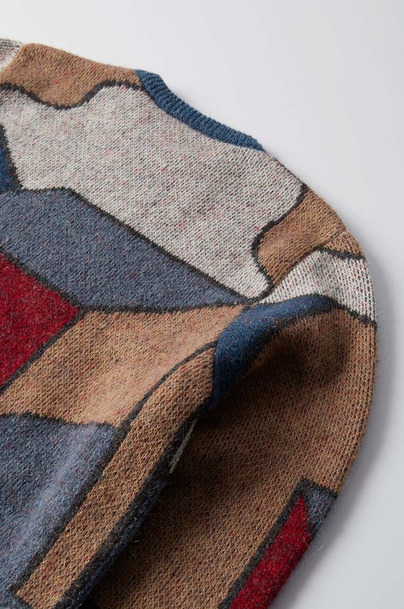 Clothing by Parra jumper Your Street Knitted Pullover 52332. blue