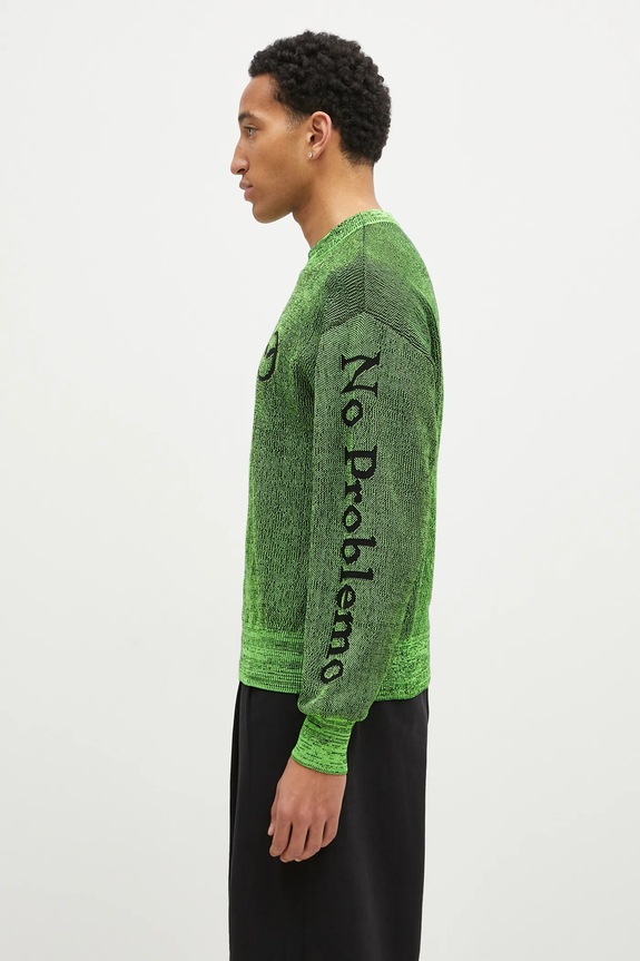 No Problemo jumper Glitch Alien-O NP20019.02 green AW24