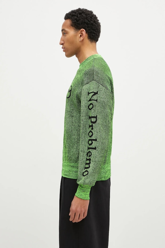No Problemo jumper Glitch Alien-O NP20019.02 green AW24