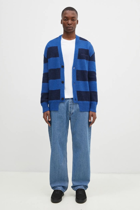 No Problemo cardigan Striped Mohair Oversized Cardigan NP20025.02 blu
