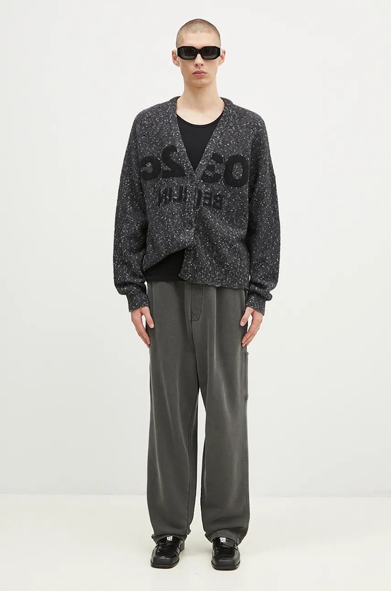 Кардиган з домішкою вовни 032C ''Selfie'' Cardigan F24.URK.1611.400 сірий