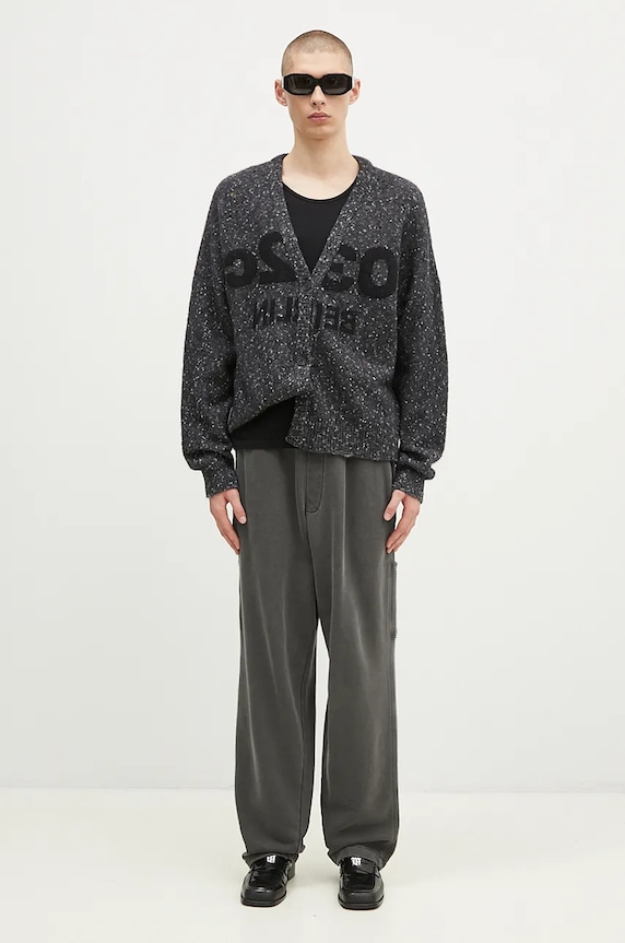 Кардиган з домішкою вовни 032C ''Selfie'' Cardigan F24.URK.1611.400 сірий