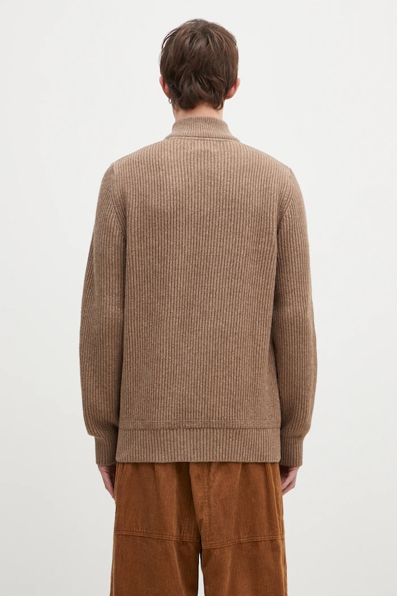 Odjeća Vuneni pulover Baracuta Barbour x Baracut Miller Half Zip Knit BRMAG0192 bež