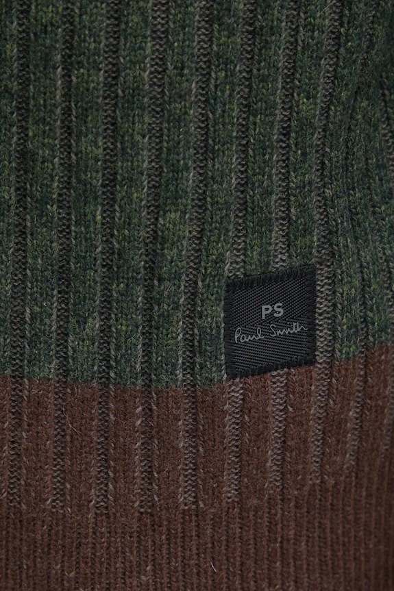 PS Paul Smith sweter wełniany M2R.314Z.P22301 brązowy