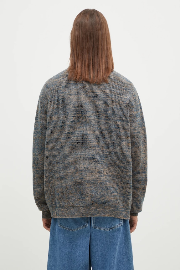 Clothing Maison Kitsuné woolen jumper Maison Kitsune Handwriting LM00814KT1063 blue