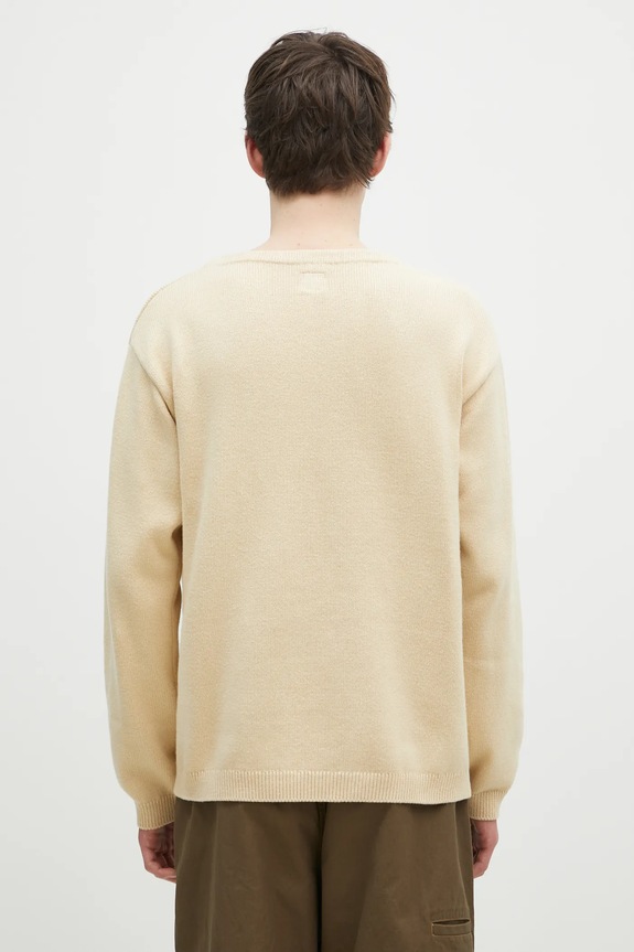 Дрехи Пуловер с вълна Human Made Heart Knit Sweater HM28CS018 бежов