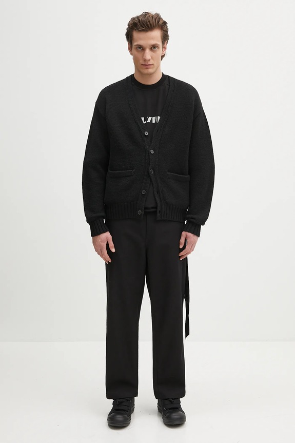 Wacko Maria cardigan in lana x Keith Haring KH.WM.KN02 nero