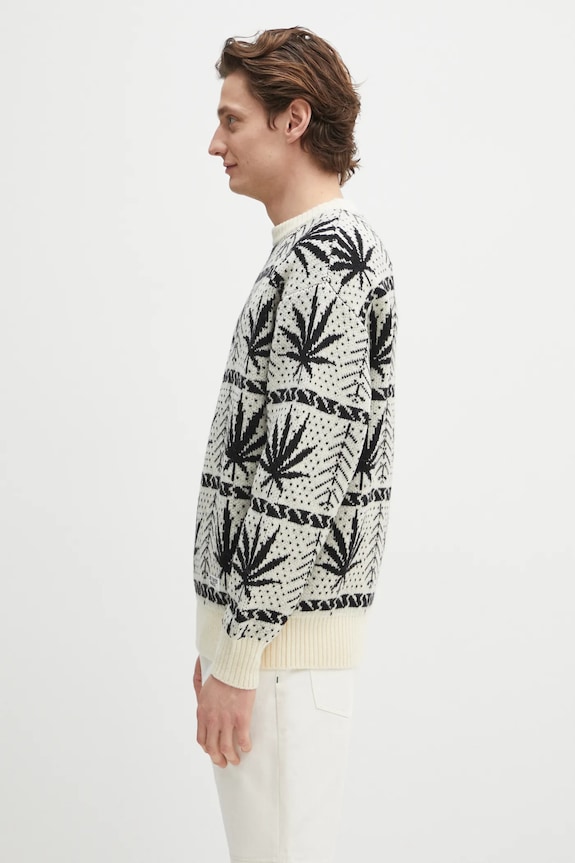 Vlnený sveter Wacko Maria Hightimes HIGHTIMES.WM.KN05 béžová AW24