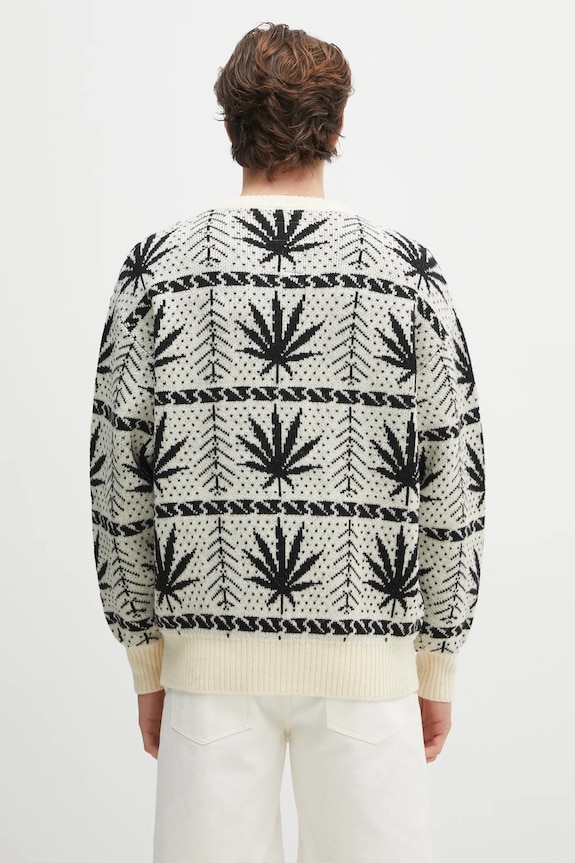 Oblečenie Vlnený sveter Wacko Maria Hightimes HIGHTIMES.WM.KN05 béžová
