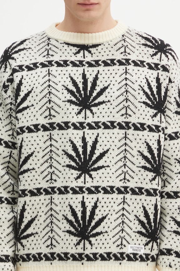 Vlnený sveter Wacko Maria Hightimes béžová HIGHTIMES.WM.KN05