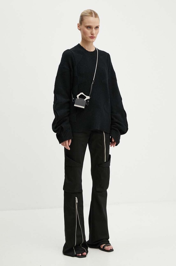Heliot Emil maglione in lana nero PREAW24.M.07.063.BLK01
