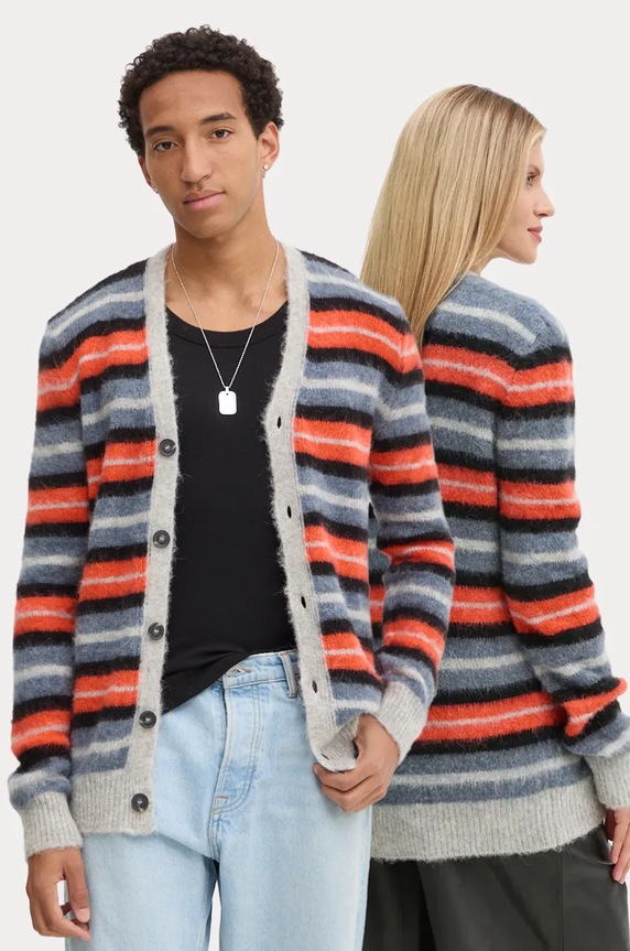 A.P.C. cardigan din lana cardigan dave cu modele multicolor WPABH.M22304