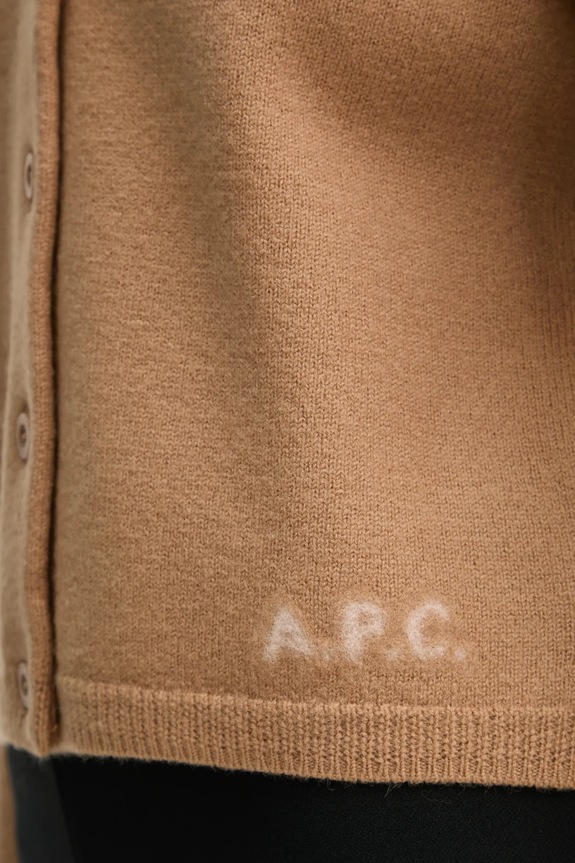 A.P.C. cardigan in lana cardigan mila WVBDK.F22301 marrone