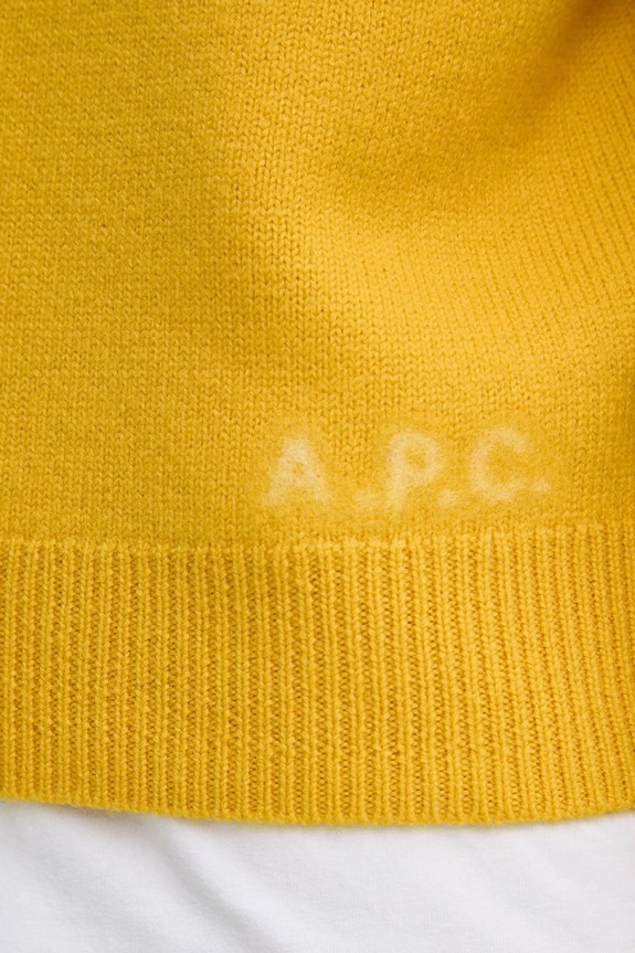 A.P.C. pulover de lana pull esther WVBDK.F23373 galben
