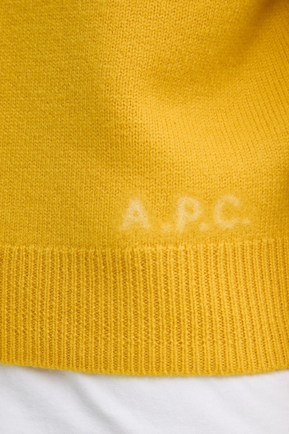 A.P.C. pulover de lana pull esther WVBDK.F23373 galben