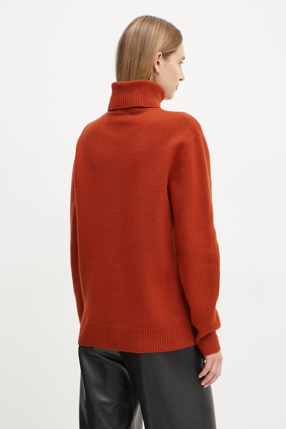 Vlnený sveter A.P.C. pull walter WVBDK.M23248 oranžová