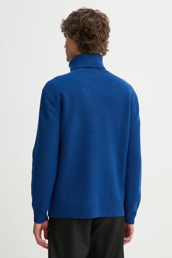 A.P.C. pulover de lana pull walter WVBDK.M23248 bleumarin