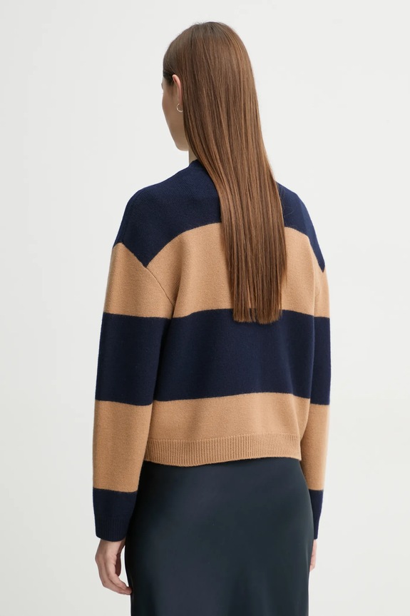 Oblečenie Vlnený sveter A.P.C. pull penny WVBDL.F23370 tmavomodrá