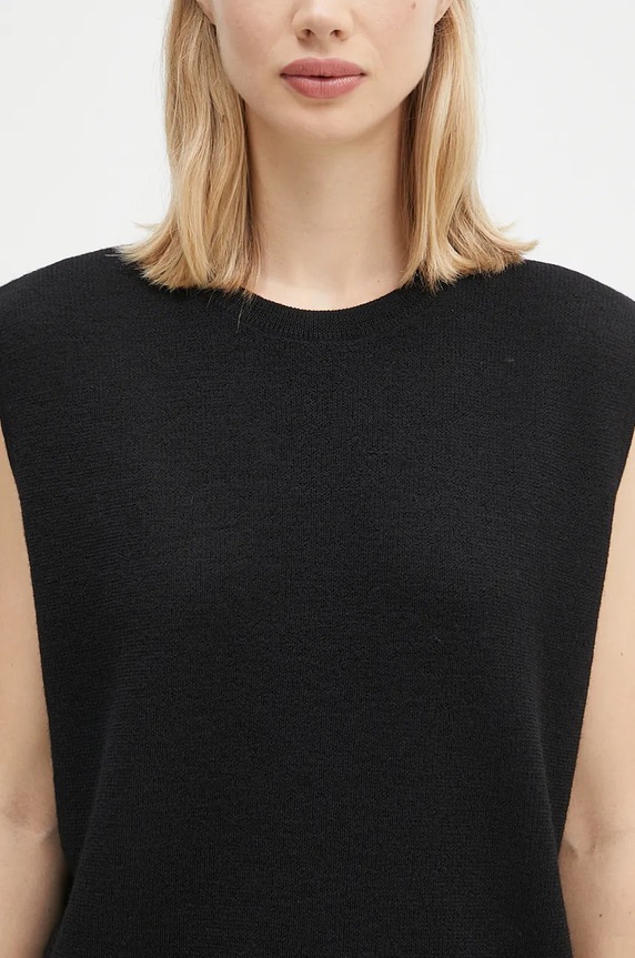 Vlněná vesta Y-3 3-S Knit Vest černá IW7484
