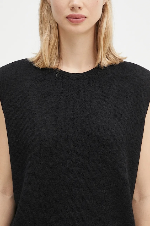Vlněná vesta Y-3 3-S Knit Vest černá IW7484