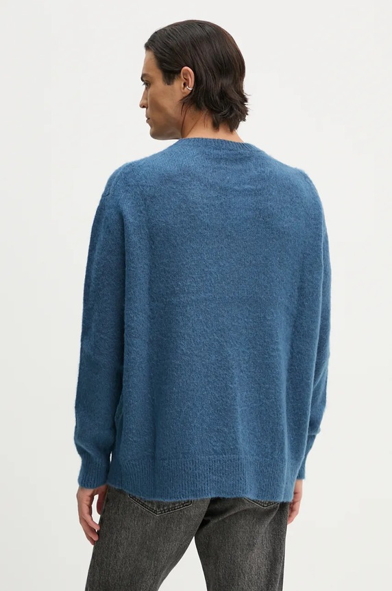 Пуловер с мохер Y/Project PARIS' BEST JACQUARD PULLOVER 206SW001 син