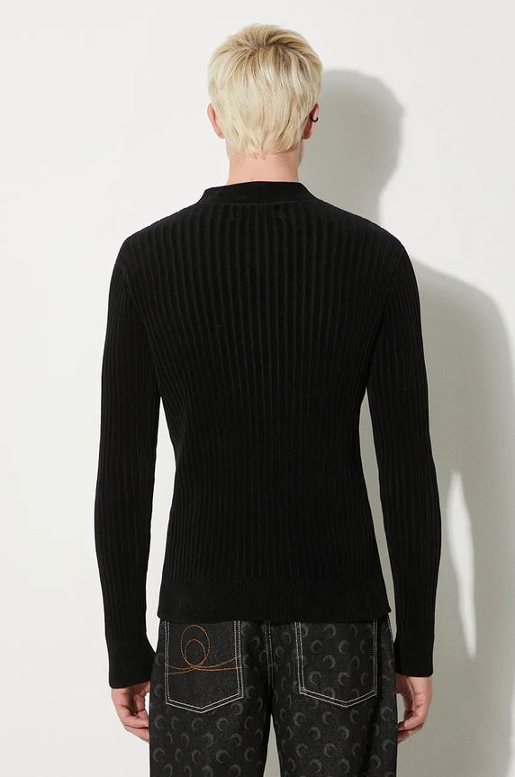 Свитер Martine Rose Chenille V-Neck Jumper 946YA02008 чёрный