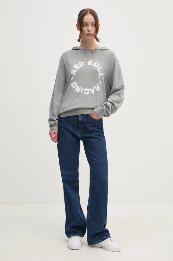 Бавовняний светр Red Bull Racing x Pepe Jeans Red Bull Racing x Pepe Jeans сірий RU700001