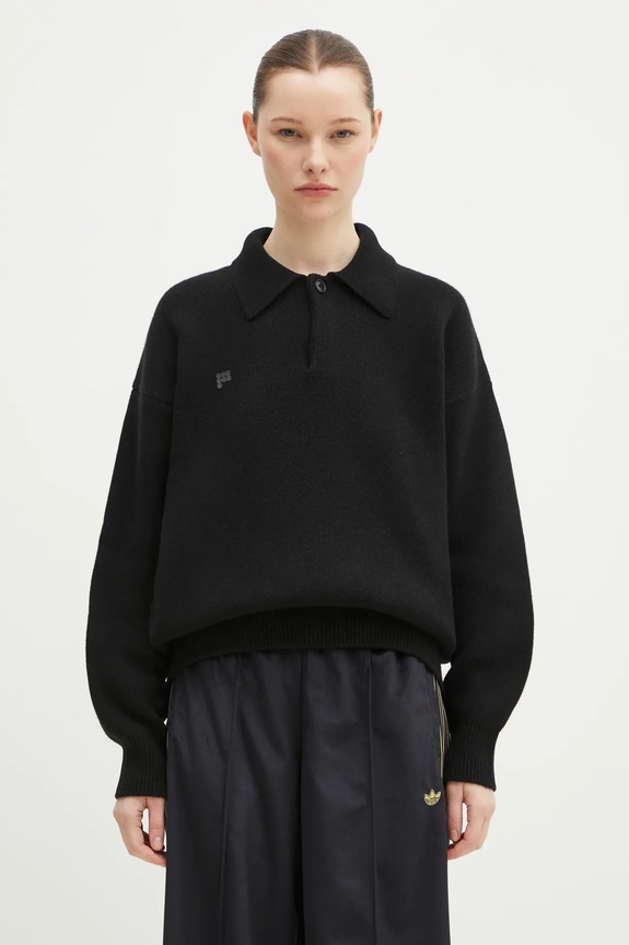 Pangaia sweter kaszmirowy 10001268 czarny SS25