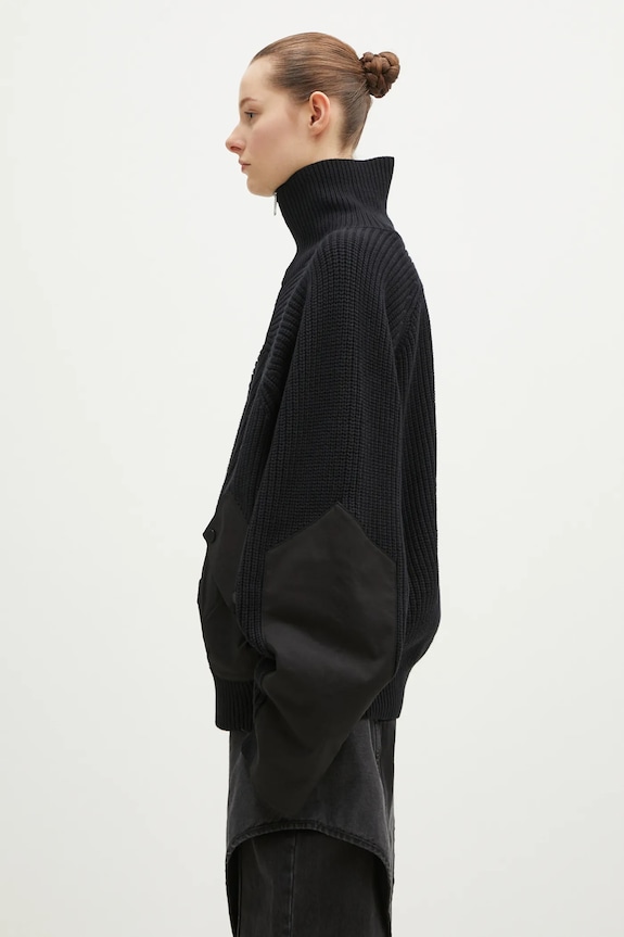 A.A. Spectrum cardigan con aggiunta di lana Saxon nero 82243310