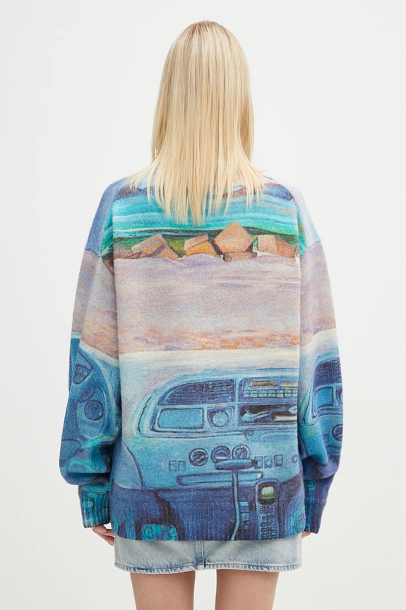 Шерстяной свитер JW Anderson Printed Jumper KW1294.YN0373.835