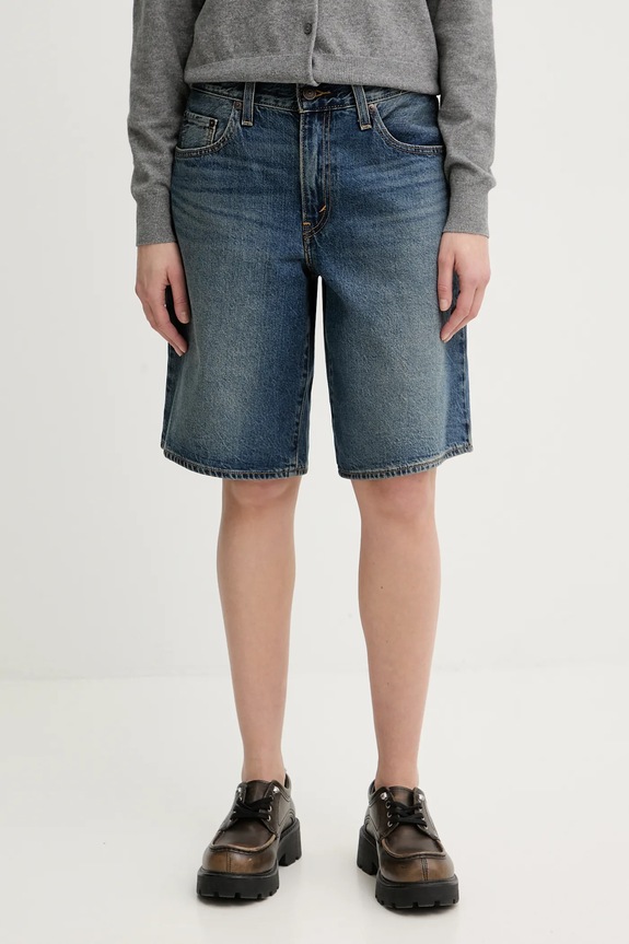 Τζιν σορτς Levi's BAGGY DAD μπλε 000MJ