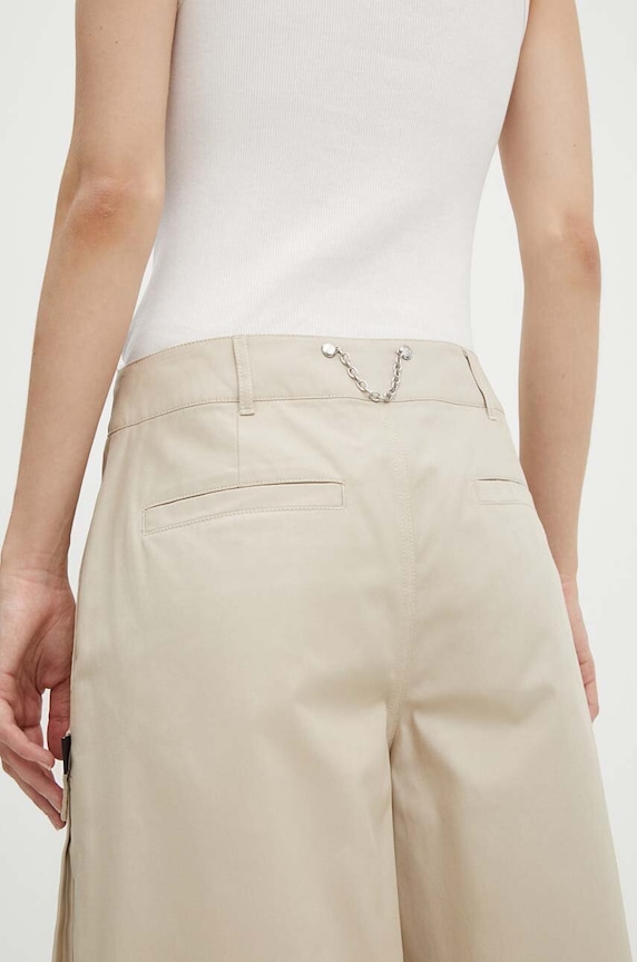 Bavlněné šortky Moschino Jeans béžová 0310.8219