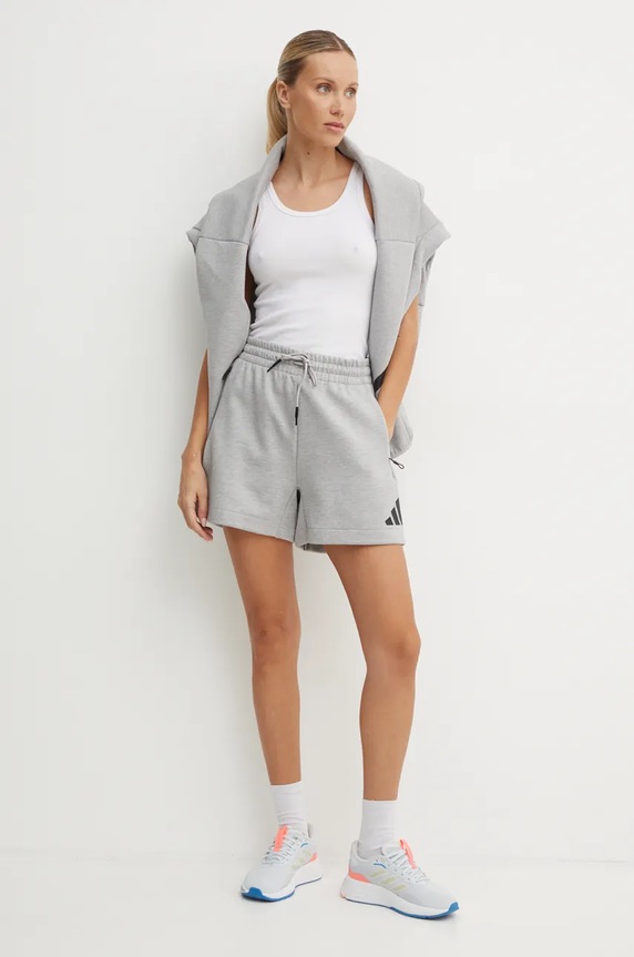 Шорти adidas ZNE JJ4677 сірий AW24