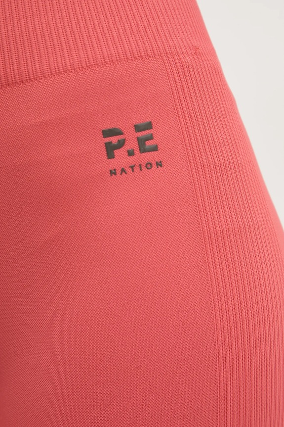 P.E Nation szorty treningowe Restore Seamless pomarańczowy 243S296