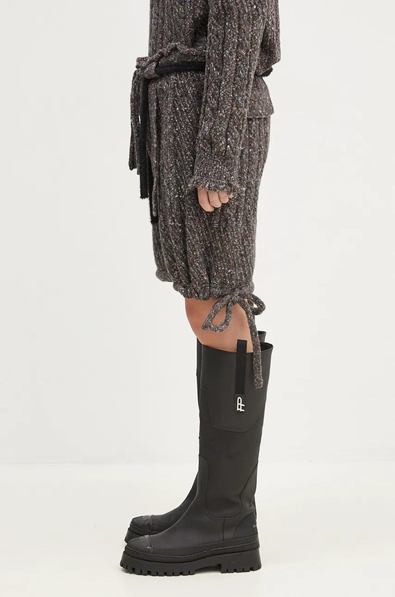 Ottolinger szorty z domieszką wełny Knit Shorts 1070801521 brązowy AW24