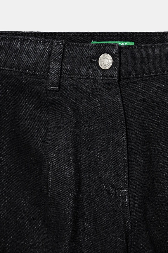 Fete United Colors of Benetton pantaloni scurti jeans 48UHC903D.G.Seasonal negru