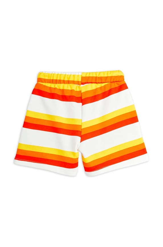 Момче Детски памучен къс панталон Mini Rodini Stripe 2463011800 оранжев