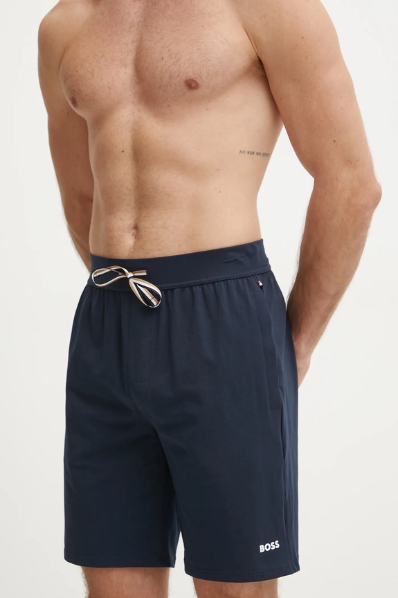 BOSS szorty lounge 50515394 granatowy SS25