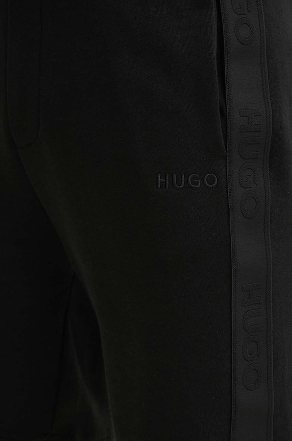 HUGO pamut rövidnadrág otthoni viseletre fekete 50520492