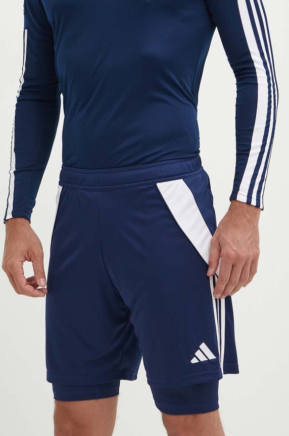 Σορτς προπόνησης adidas Performance Tiro 24 πλεκτό ύφασμα σκούρο μπλε IR7488