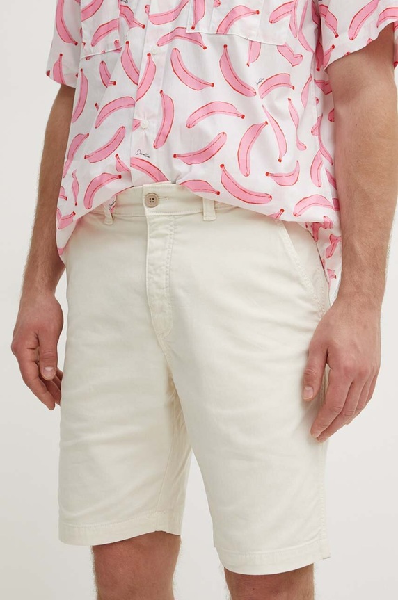Šortky Pepe Jeans CARPENTER SHORT s elastanom béžová PM801101